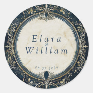 Numenorean koninklijk huwelijk ronde sticker