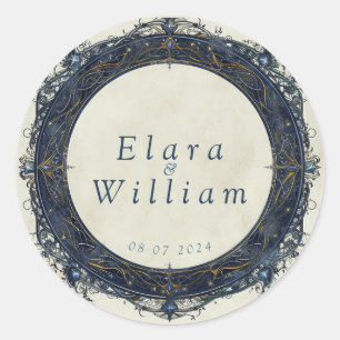 Numenorean koninklijk huwelijk ronde sticker