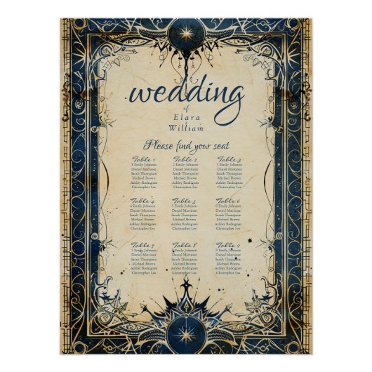 Numenorean Royal Wedding-zitgrafiek Perfect Poster (Voorkant)