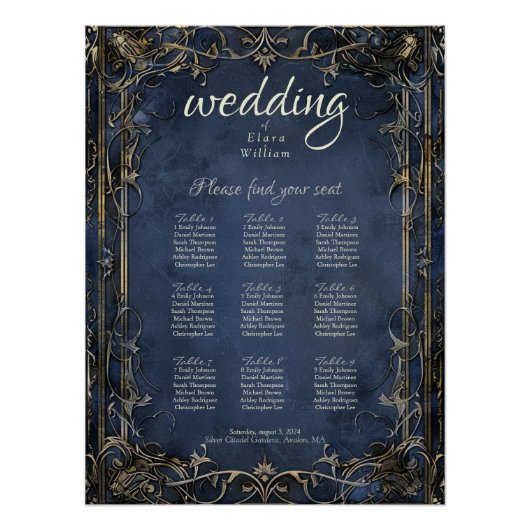 Numenorean Royal Wedding-zitgrafiek Perfect Poster (Voorkant)