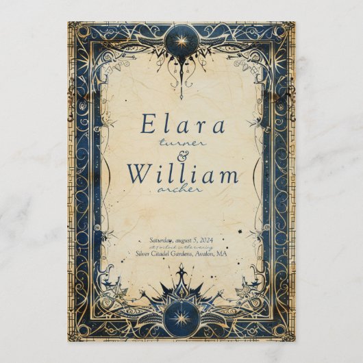 Numenoriaanse Koninklijke Bruiloft Menu (Achterkant)