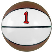 Numeral 1, one, 1 year, number 1, number one basketbal (Voorkant)