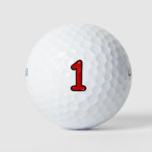 Numeral 1, one, 1 year, number 1, number one golfballen (Voorkant)