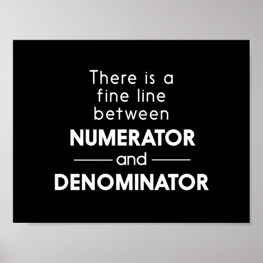 Numerator en noemer poster (Voorkant)