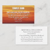 Numeri 23:19 | God is geen Man Schrift Visitekaartje (Voorkant / Achterkant)