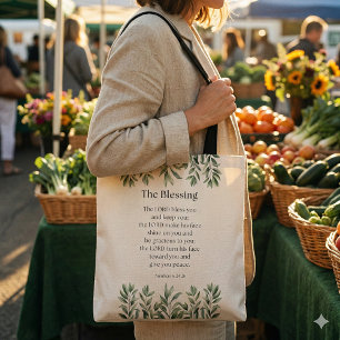 Numeri 6:24-26 De Heer zegene u en behoede u Tote Bag