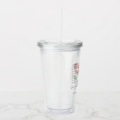 Numeri 6:24-26 De Here zegene u Roos Acryl Drinkbeker (Rechts)