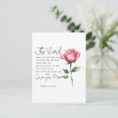 Numeri 6:24-26 De Here zegene u Roos Briefkaart (Staand voorkant)