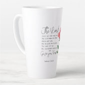 Numeri 6:24-26 De Here zegene u Roos Latte Mok (Linkerhoek)