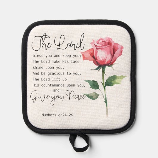 Numeri 6:24-26 De Here zegene u Roos Pannenlap (Voorkant)