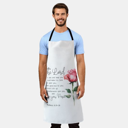 Numeri 6:24-26 De Here zegene u Roos Schort (Gedragen)