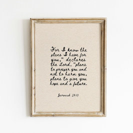 Numeri 6:24-26 Moge de Heere u Zegenen Poster