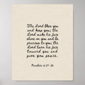 Numeri 6:24-26 Moge de Heere u Zegenen Poster (Voorkant)