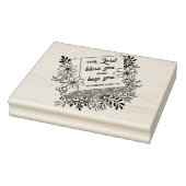 Numeri 6:24 De Heer zegene u Bloemenboek Rubberstempel (Stempel)