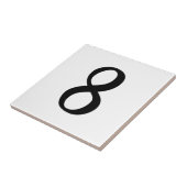 NUMERIC TILE - STIJL ACHT (nummer 8) ~.png Tegeltje (Zijkant)