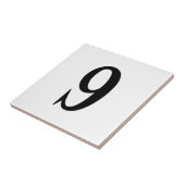 NUMERIC TILE - STYLISH NINE (getal 9) ~.png Tegeltje (Zijkant)