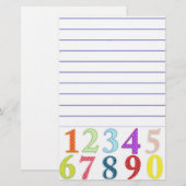 Numeriek Briefpapier (Voorkant / Achterkant)