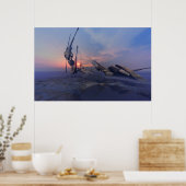 Numerieke plaats - surrealistische afdruk poster (Keuken)