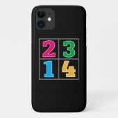 Numerieke serie 1234 Case-Mate iPhone case (Achterkant)
