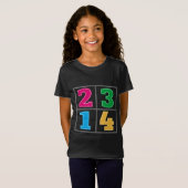 Numerieke serie 1234 t-shirt (Voorkant volledig)