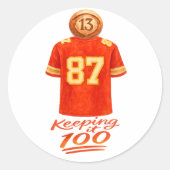 Numerology It Adds Up: Keeping It 100 Ronde Sticker (Voorkant)