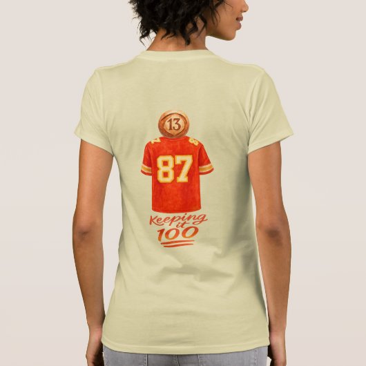 Numerology It Adds Up: Keeping It 100 T-shirt (Achterkant)