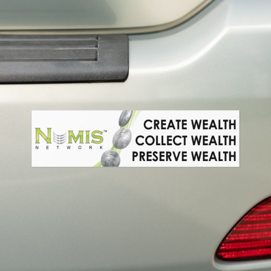 Numis Network verzamel bumpersticker (Op auto)