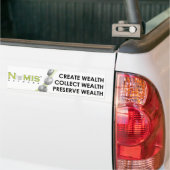 Numis Network Verzamel rijkdom bumpersticker (Op Truck)