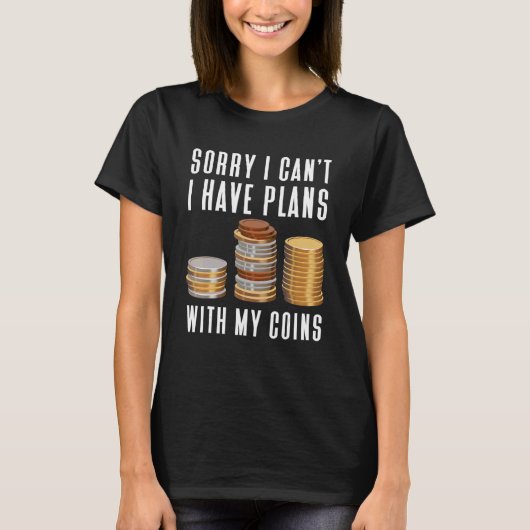 Numismatica van de muntcollector t-shirt (Voorkant)