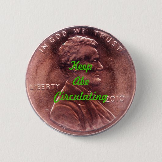 Numismatisch geschenk ronde button 5,7 cm (Voorkant)