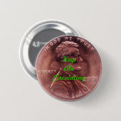 Numismatisch geschenk ronde button 5,7 cm (Voorkant /achterkant)