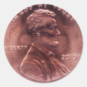 Numismatische Cadeaus Ronde Sticker (Voorkant)