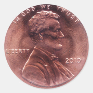 Numismatische Cadeaus Ronde Sticker