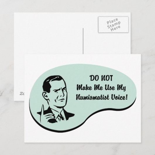 Numismatische stem briefkaart (Voorkant / Achterkant)