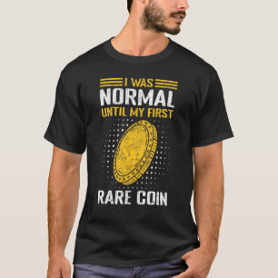 Numismatist van de muntverzamelaar en het inzamele t-shirt