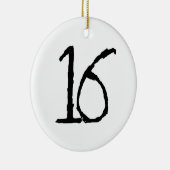 Nummer16 Keramisch Ornament (Rechts)