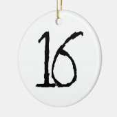 Nummer16 Keramisch Ornament (Links)