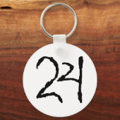 Nummer24 Sleutelhanger (Voorkant)