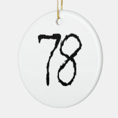 Nummer78 Keramisch Ornament (Links)