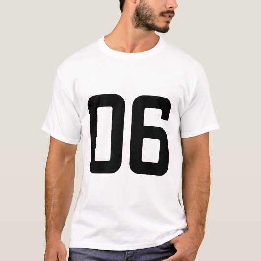 NUMMER 06 T-SHIRT (Voorkant)