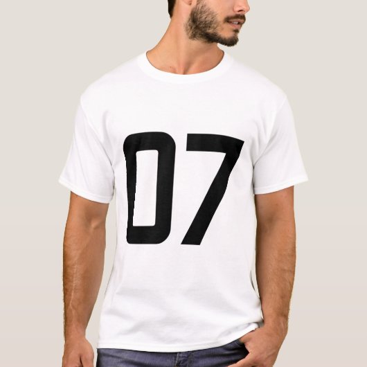 NUMMER 07 T-SHIRT (Voorkant)