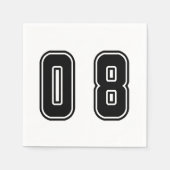 nummer 08 servet (Voorkant)