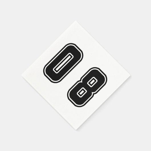 nummer 08 servet (Hoek)