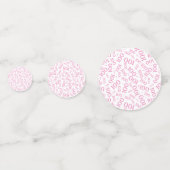 Nummer 100 Patroon Roze en Wit 100ste verjaardag Confetti (Voorkanten)