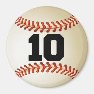 Nummer 10 Baseball Magneet