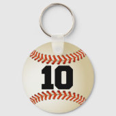 Nummer 10 Baseball Sleutelhanger (Voorkant)