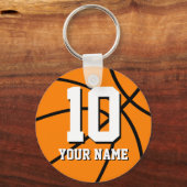 Nummer 10 basketbalsleutelhangers |  sleutelhanger (Voorkant)