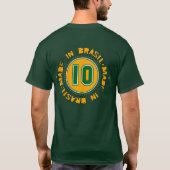 Nummer 10 Brazilië T-shirt (Achterkant)