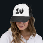 Nummer 10 Classic Trucker Hat Pet<br><div class="desc">Klassieke 10e verjaardag of Trucker Hat van de Partij van het Jubileum</div>