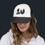 Nummer 10 Classic Trucker Hat Pet<br><div class="desc">Klassieke 10e verjaardag of Trucker Hat van de Partij van het Jubileum</div>
